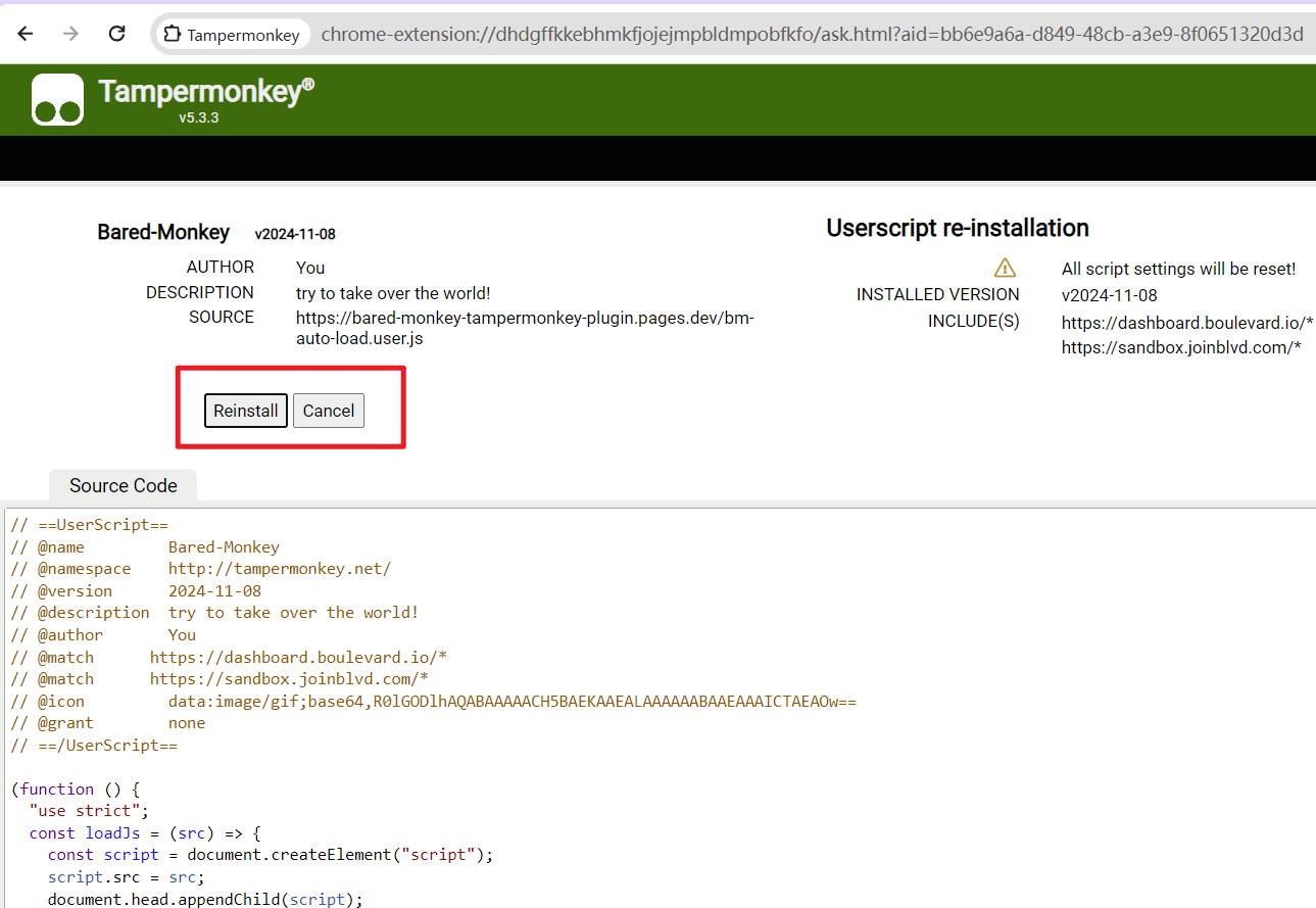 Script Installation